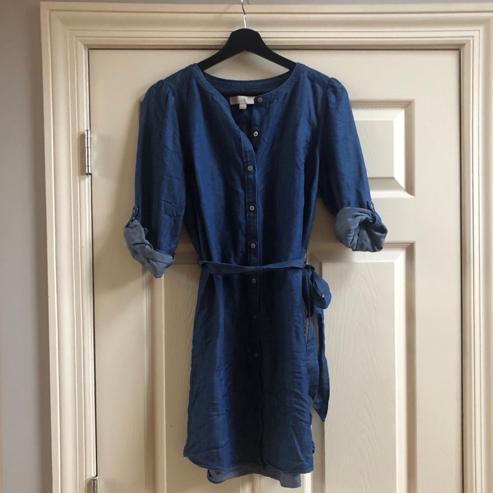 Chambray Dress-LIKE NEW!